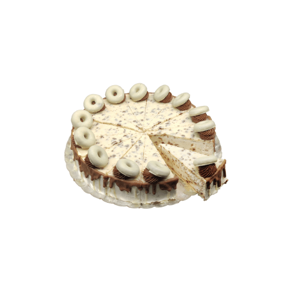 Tarta Chocolate Blanco y Filipinos en porciones