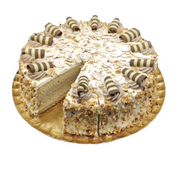 Tarta Selva Turrón en porciones