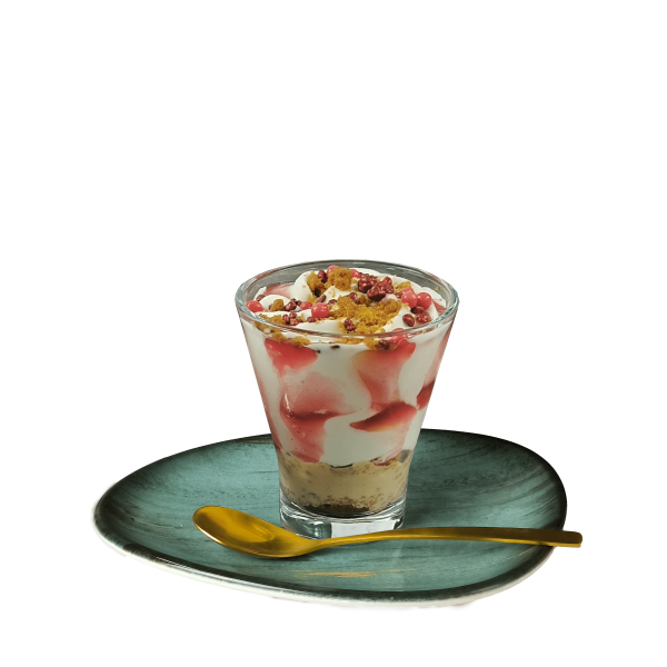 Copa helado Premium Cristal Tarta queso con frambuesa