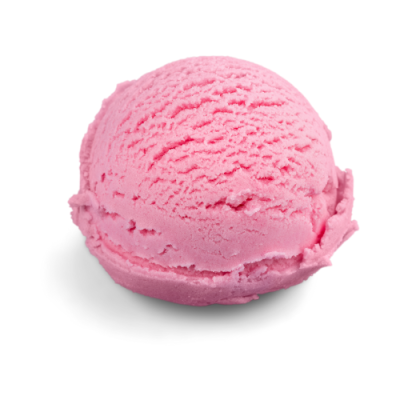 Bola de helado de Fresa